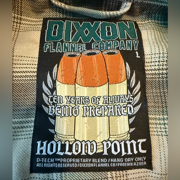 Dixxon Flannel Long Sleeve Snap Button Up “Hollow Point” - Picture 5 of 9